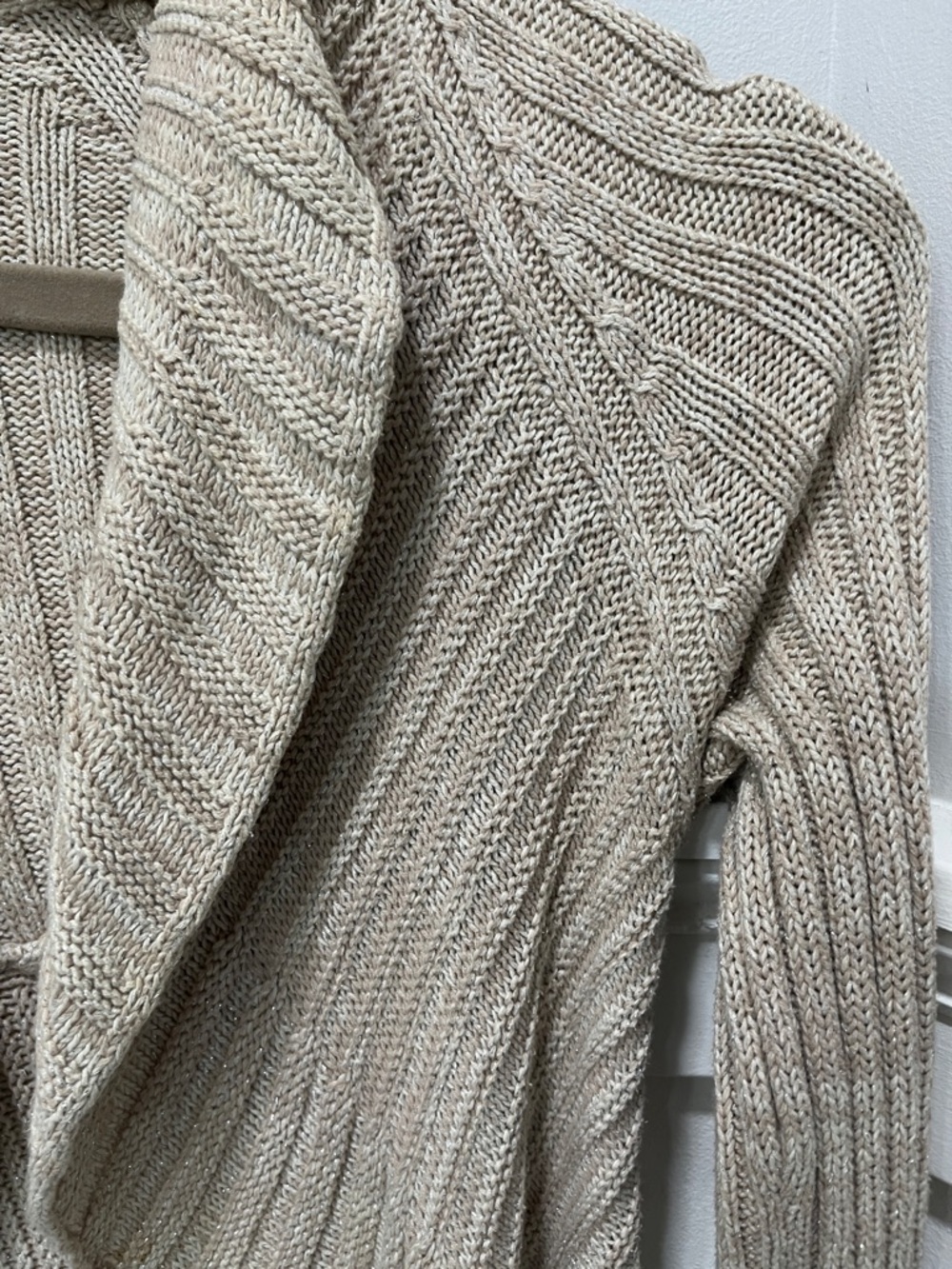 Apt. 9 Open-Front Ribbed Shawl-Collar Cardigan - Picture 3 of 4